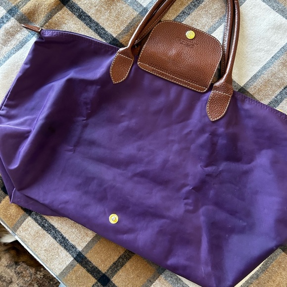 Longchamp Le Pliage Tote Purple - Picture 2 of 11